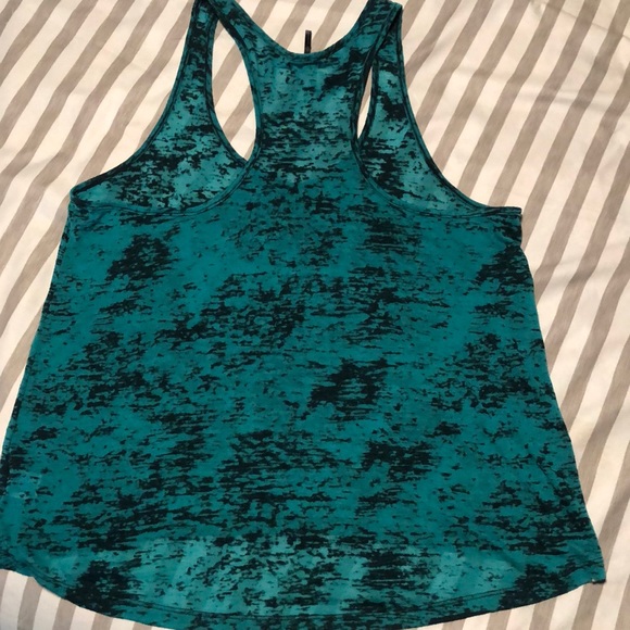Green and black tank top. - Picture 2 of 2